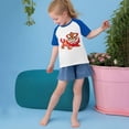 thumbnail image 4 of RXIRUCGD 2025 Vêtements d'Été pour Enfants Tout-Petits Garçons Filles Mode Mignon Col Rond Imprimé Manches Courtes Haut, 4 of 6