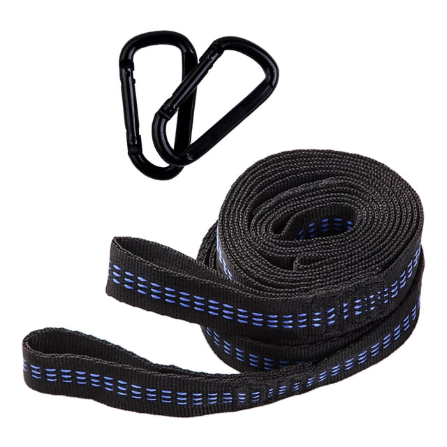 Miangastore Ensemble de Sangle de Hamac avec Boucle Fixe pour Camping Extérieur en Polyester Couleurs Assorties