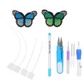thumbnail image 4 of Punch Needle Set Needle Felting Tool Embroidery Punch Needles Diy Sewing Punch Needles Stitching Craft Tool Punch Needle Set Embroidery Stitching Craft Tool TPR Handle DIY Sewing ANGGREK Needle Felting Tool, 4 of 8