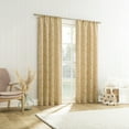 thumbnail image 4 of No. 918 Koda Woven Jacquard Leaf Semi-Sheer Rod Pocket Curtain Panel, 50"W X 84"L, Gold, 4 of 6