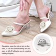 thumbnail image 4 of Uxcell 4-Pack Clips Decorativos de Rosa para Zapatos, Broches de Flor de Moda de Cuero Sintético Removibles [Beige], 4 of 7