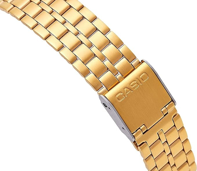 Alarm Chrono by Casio Stainless Steel Expansion Band Wristwatch, Gold, A159WGEA-1