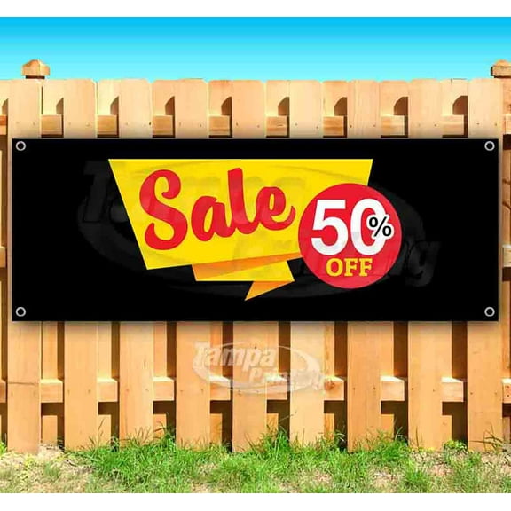 Sale 50% Off 13 oz Vinyl Banner With Metal Grommets
