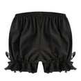 thumbnail image 3 of YONGHS Kids Girls Pumpkin Bloomers Ruffle Lace Bowknot Pettipant Security Short Pants Undershorts Black 13-14, 3 of 6