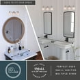 thumbnail image 3 of Standford 3 Light Brushed Nickel Bathroom Vanity Fixture, 3 of 9