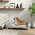 thumbnail image 2 of PawHut Dog Sofa with Washable Cover, Anti-slip Foot Pads, Grey, 2 of 10