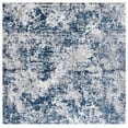 thumbnail image 2 of SAFAVIEH Amelia Alastar Abstract Distressed Area Rug, Ivory/Navy, 8' x 8' Square, 2 of 11
