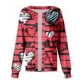 thumbnail image 3 of LHVUOA Valentine Day Trendy Jackets for Women Long Sleeve Snap Front Valentine Love Printed Nursing Uniform Shirts with Pockets, 3 of 4