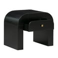 thumbnail image 5 of Maklaine Single Drawer Modern Acacia Wood Nightstand in Black, 5 of 7