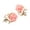 Pink, variant on Opolski 1 Pair Ear Stud Rose Flower Shape Versatile Alloy Faux Pearl Rhinestone Rose Earrings for Women