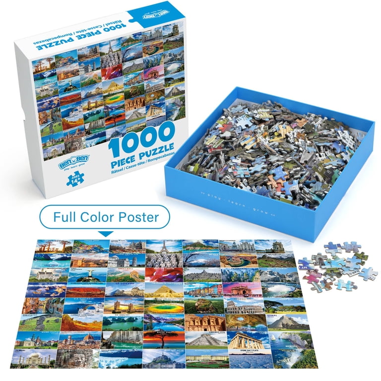 BenBen 1000 Piece World Landmarks Jigsaw Puzzle photo 3