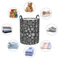 thumbnail image 4 of Fotbe simple white Snowflake Cesto de Ropa con Asas, Cesto Impermeable de Gran Capacidad, Bolsa de Lavado para Dormitorio, Cesto de Ropa con Ruedas y Asas-Medium, 4 of 6