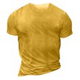 thumbnail image 5 of Men's T-shirt Graphic Text 3D Printing Street Casual Short Sleeve Button Down Printed Clothing Basic 3XL, 5 of 5