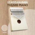 thumbnail image 2 of Kalimba 17 Teclas Piano de Pulgar Música Instrumentos Musicales de Madera de Alta Calidad con Libro de Aprendizaje Caja de Música, 2 of 6