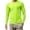Mint Green, variant on WRKEKC Sun Shirts for Men Solid Crew Neck Mesh Fabric Long Sleeve Breathable Quick Dry Daily Workout Tees