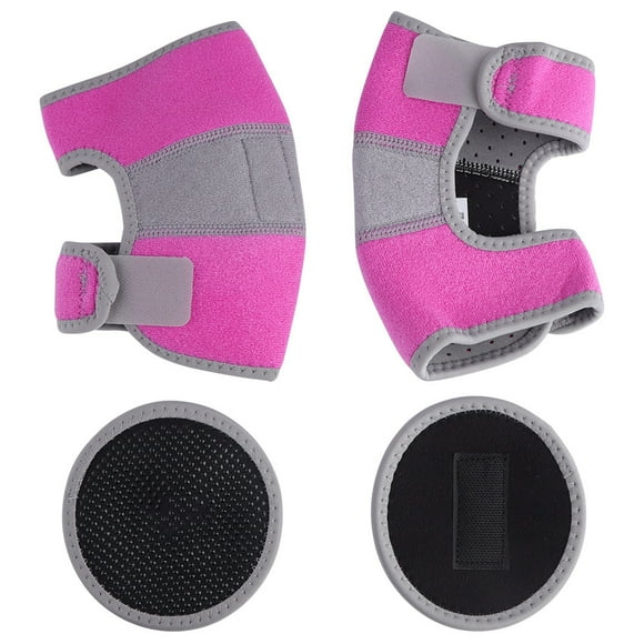 Child Elbow Pads Elbow Support Sports Dancing Skating Riding Football Arm Protection(rose red)