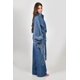 thumbnail image 2 of Blusa denim cruzada con lazo Roman Fashion /Juvenil, 41698 (Mezclilla dark) azul oscuro CH, 2 of 6
