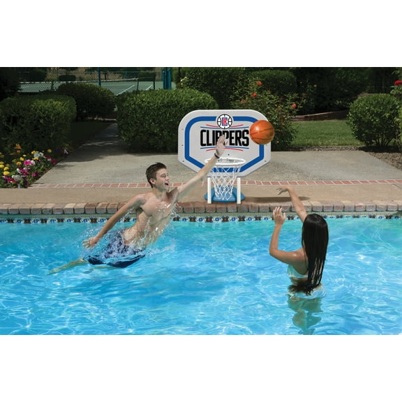 Poolmaster LA Clippers NBA Pro Rebounder-Style Poolside Basketball Game