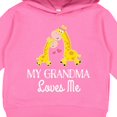 thumbnail image 3 of Inktastic Grandma Loves Me Girls Giraffe Granddaughter Toddler Hoodie, 3 of 4