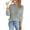 Grey, variant on Sweaters for Women Round Neck Solid Color Long Sleeve Knit Sweater Hollow Out Top Fall Fashion 2023 Black