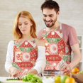 thumbnail image 3 of Pioneer Flower Floral Print Pattern Apron for Women and Men, Cotton Linen Waterproof with Pockets, Adjustable, 33x27 Inch for Kitchen, Gardening, BBQ, Salon, 3 of 6