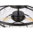 thumbnail image 4 of Ella 14 inch flush mount in black, 4 of 8