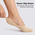 thumbnail image 6 of 10 Pairs Women's No Show Invisible Liner Socks, Thin Nylon Non Slip Low Cut Footies, Soft Silk Hidden Socks for Flats Loafers Dress Shoes, 6 of 7