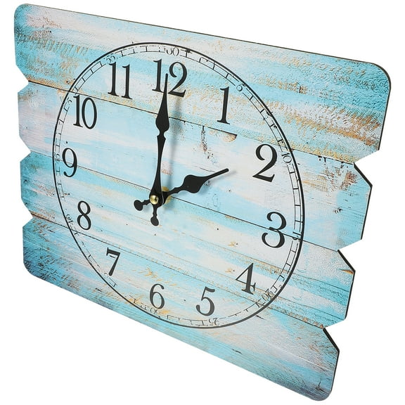 3 Pieces Wooden Board Wall Clock Retro Pendulum Clocks Office
