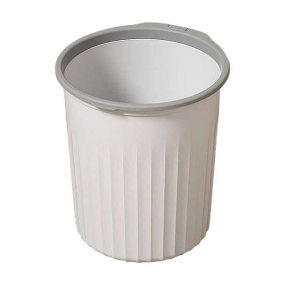 Leodye 1PCS Round Trash Can , Garbage Can,Modern,Elegant Waste Basket,for Bathroom, Bedroom,Living Room,office,RV,Home-9.25x8.46x6.69in