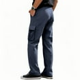 thumbnail image 5 of Men's American Retro Workwear Corduroy Pants, Loose Straight-leg Wide-leg Casual Trousers for Fall, Winter and Vintage Look,Navy,L, 5 of 6