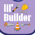 thumbnail image 4 of Inktastic Lil Builder- Future Construction Worker Boys or Girls Baby Bib, 4 of 4