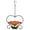 Orange, variant on Squirrel Proof Bird Feeder Iron Birds Feeder Heart Shape Flower Birds Feeder Outdoor Garden Decoration Hanging Bird Feeder Birdhouses Squirrel Proof