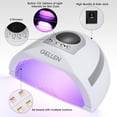 thumbnail image 4 of Lámpara de uñas UV GELLEN, 268 W, luz UV/LED para uñas con 4 temporizadores, 4 of 6