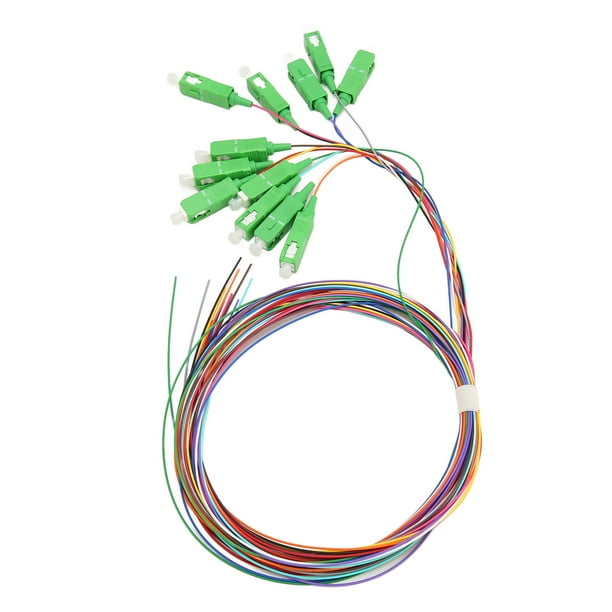 Single Mode Fiber Optic Pigtail, 12 Color High Accuracy 1.5 Meter Fiber