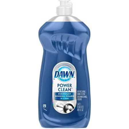 Dawn Ultra Power Clean Refreshing Rain Scent Dishwashing Liquid, 48 fl oz