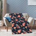 thumbnail image 4 of XMXT Flannel Warm Throw Blanket, Watercolor Variety Butterfly Bedroom Decor Blankets for Bed Couch Living Room, 50 x 70 inches, 4 of 9