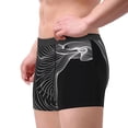 thumbnail image 2 of Yiaed Geometric Lines Dog Art Print Men's Soft Cotton Boxer Shorts Breathable Boxers Underwear Moisture-Wicking Underwear Stretch Boxer Briefs for Man-Medium, 2 of 5