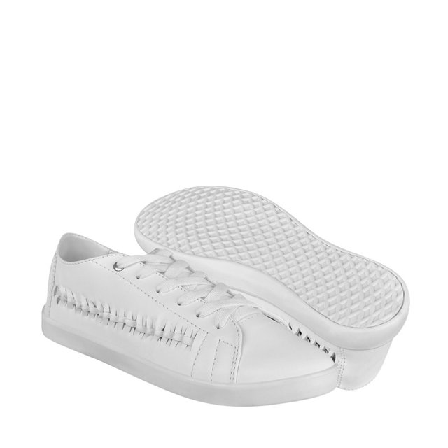 Tenis Capa de Ozono para mujer simipiel blanco 372909-2
