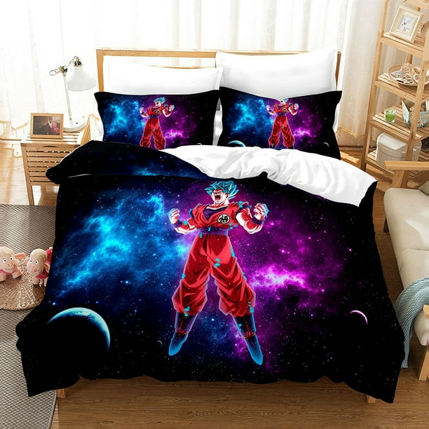 Cool Dragon Ball Z Bedding Bed Set Twin Full Queen King Size Goku