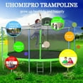 thumbnail image 5 of uhomepro 16-Foot Kids Trampoline with Basketball Hoop, Outdoor Trampoline with Safety Enclosure Net, Circular Trampolines for Adults Kids, Family Jumping and Ladder, Kids Basketball Trampoline, 5 of 13
