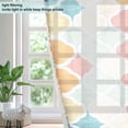 thumbnail image 4 of Yayeee Window Curtains Light Filtering 63"x52" Grommet Panel Pair Home Living Room Decor, Pink Abstract Pattern, 4 of 7