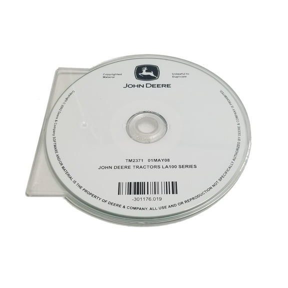 John Deere LA100/LA110/LA130/LA140/LA150 Series Tractors Technical CD Manual ...