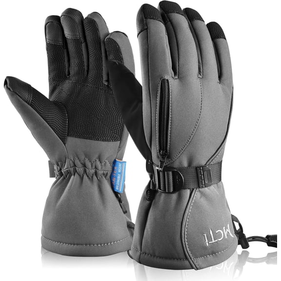 Waterproof Mens Ski Gloves Winter Warm 3M Thinsulate Snowboard Snowmobile Cold Weather Gloves