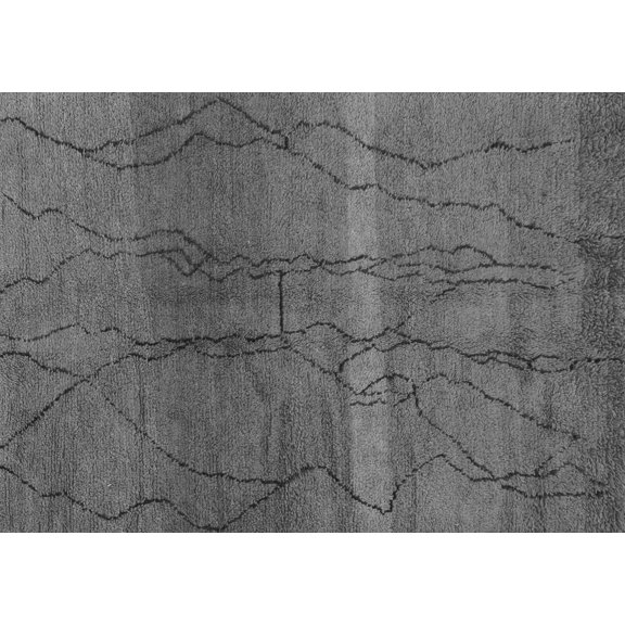 Ahgly Company Indoor Rectangle Oriental Gray Modern Area Rugs, 2' x 5'