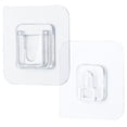 thumbnail image 3 of 5 piezas de soporte de pared con adhesivo fuerte y gratuito, gancho para colgar sin perforaciones para el baño del hogar, 3 of 7