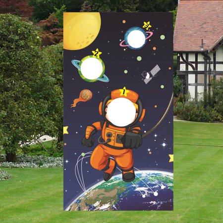 Astronaut Themed Toss Games Fun Carnival game Supplies for Decoration Easter Children Indoor Outdoor
