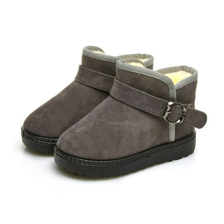 

Baby shoes Winter Children Kids Baby Girls Candy Color Warm Short Boots Snow Bootie Shoes CHMORA