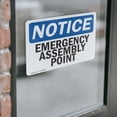 thumbnail image 4 of (2 Pack) Emergency Assembly Point OSHA Notice Sign 24 Inch X 18 Inch Vinyl Label Decal Sticker Weather Resistant, UV Protected for Workplace, Business, and Construction Site, Made in, 4 of 7