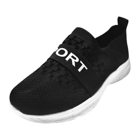 Fauean Womens Slip on Sneakers Travel Soft Sole Shoes Comfortable Outdoor Fashion Sneakers Black Size 42