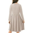 thumbnail image 2 of JUSLIO Girls Dresses Long Sleeve Ruched Winter Girl Dresses Casual Holiday Party Dresses, 2 of 9